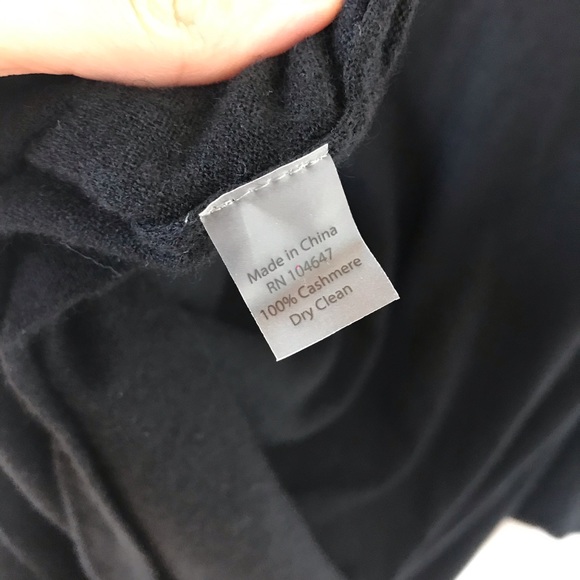 Forte Cashmere black sweater with built in vest - Picture 10 of 12